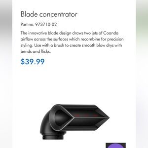 Dyson Airwrap Blade Concentrator Attachment